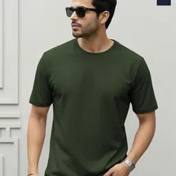 TRIPR Men Pack of 2 Solid Round Neck T-shirts-image-22