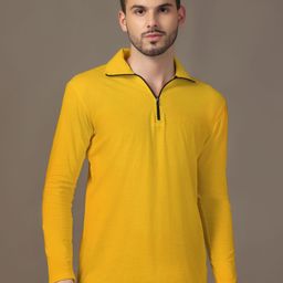 BEYOU FASHION Polo Collar Cotton T-shirt-picture-0