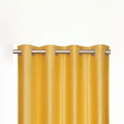 BELLA TRUE Yellow & Cream 3 Pieces Black Out Window Curtains image 2