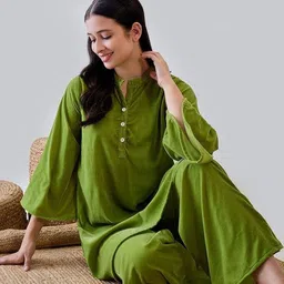 The Kaftan Company Mandarin Collar Tunic & Palazzos Co-Ords image 5