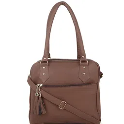 DAISY STAR Women Solid Structured Tasselled Shoulder Bag image 1
