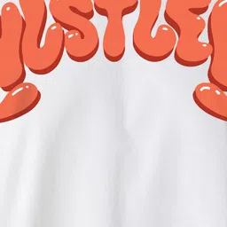 MISCHIEF MONKEY Women Typography Printed Drop-Shoulder Sleeves T-shirt image 2