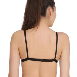 Samvar Black Cotton Non-Wired Non Padded Minimizer Bra image 2