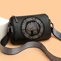 Diva Dale Women Embellished Baguette Sling Bag-image-51