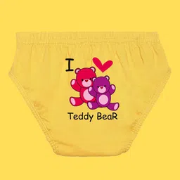 NUSYL Girls Pack Of 3 Printed Cotton Basic Briefs image 2