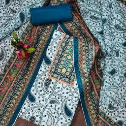 SAINOOR Paisley Printed Unstitched Dress Material-picture-46