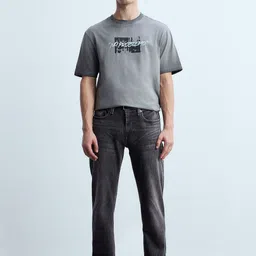 Flying Machine Men Straight Fit Mid-Rise Light Fade Stretchable Jeans image 3