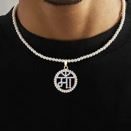 Utkarsh Gold-Plated Circular Pendants with Chains-picture-34