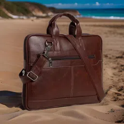 house of common Men & Women Brown Messenger Bag-picture-29