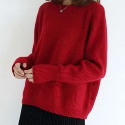 HERE&NOW Women Ribbed Pullover image 5
