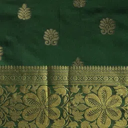 Snofi Creation Floral Woven Design Zari Kanjeevaram Saree image 4