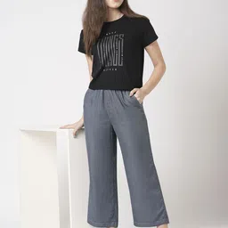Kraus Jeans Women High-Rise Culottes Trousers image 4