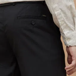 CODE by Lifestyle Men Textured Regular Fit Formal Trousers image 2