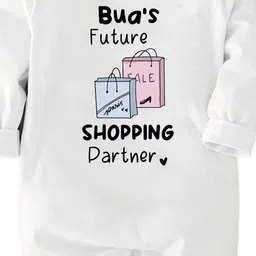 Zeezeezoo Kids Typography Printed Cotton Bodysuit image 2