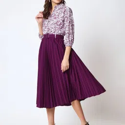 ZWERLON Women A-Line Midi Dress image 4