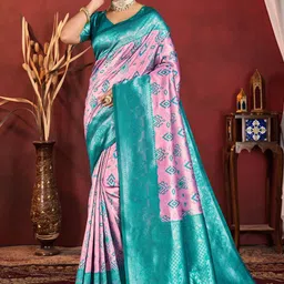 sareyavella Ethnic Motifs Zari Art Silk Handloom Kanjeevaram Saree-picture-40