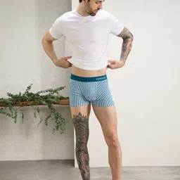 damensch Pack of 2 Micro Modal Stretch Anti-Bacterial Printed Men Trunk image 3