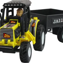 shinsei Tractor With Trolley | Opening Trolley Lock |Farm Tractor | No Remote Or Battery |Miniature Scaled Models image 1