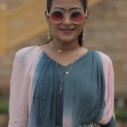 GloballyRonakRBafna Colourblocked V-Neck Basic Jumpsuit image 5