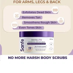 Sanfe Set Of 3 Instalite Wipe Off Detan Body Cream- 100 g Each image 5