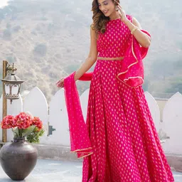 jaitpuriya Printed Stitched Lehenga Choli image 3