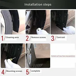 carcool Rear Mud Guard, Front Mud Guard For Maruti Ritz 2013, 2018 image 4