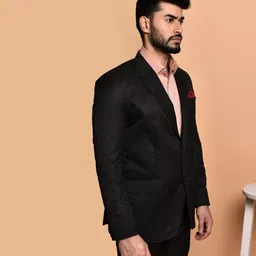 metronaut Men Solid Single Breasted Casual Blazer image 4