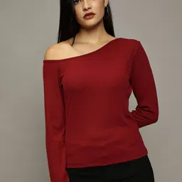 The Roadster Lifestyle Co. One Shoulder Long Sleeves Casual Top-picture-10
