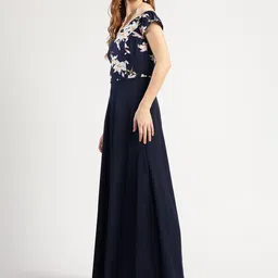 T TRYON ULTIMATE Floral Print Georgette Maxi Dress image 3