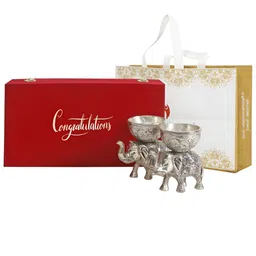 INTERNATIONAL GIFT Silver-Toned Figurine Showpiece-image-1