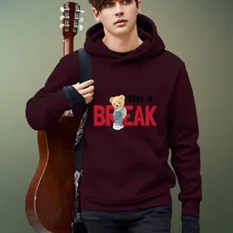 Kasendra Men Printed Hooded Neck Long Sleeve Sweatshirt-picture-11