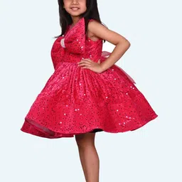 Modish Velvet Fit & Flare Dress image 4