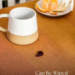 The Yard House Red Striped Anti-Slip Cotton Round 4-Seater Table Cover image 4