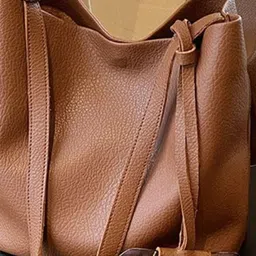 KPOP Women Textured Swagger Shoulder Bag image 2