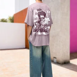 PRONK Men Printed Drop-Shoulder Sleeves T-shirt image 4