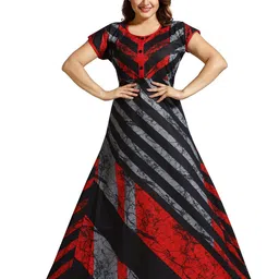 NIGHTY KING Printed Maxi Nightdress image 1