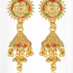 VIVASTRI Women Gold-Plated Alloy Earrings-picture-20