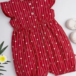 Hopscotch Girls Printed Cotton Romper-image-74