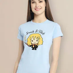 Metronaut Women Pack of 3 Graphic Printed Round Neck Cotton T-shirts-picture-27