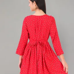 Zuvino Polka Dot Print Peplum Longline Top image 5