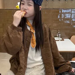 LULU & SKY Girls V-Neck Bomber Jacket image 5