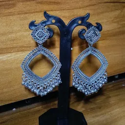 deuka Deuka11 Aquamarine Silver Jhumki Earring-picture-38