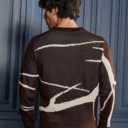 Campus Sutra Men Printed Pullover image 3