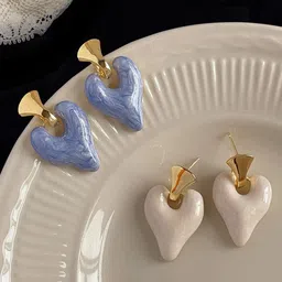 Krelin Heart Shaped Drop Earrings-picture-35