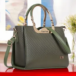 WOMEN MARKS Women Solid Structured Handheld Bag-picture-37