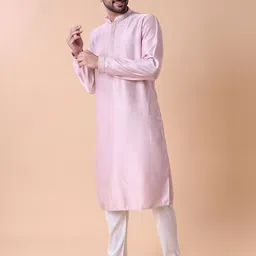 MAAHI FABS Men Ethnic Motifs Embroidered Thread Work Kurta image 4