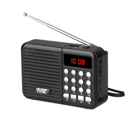 MZ S8 (FM SUPER RADIO) With Bluetooth/USB/Aux/TF Card 5W Power & 1200mAh Battery FM Radio image 1