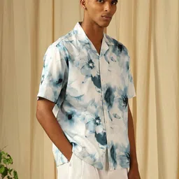 4 TRIPLE O FIVE O BY MUFTI Men Floral Printed Casual Shirt image 3