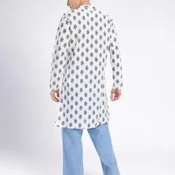 Anouk Rustic Ethnic Motifs Printed Mandarin Collar Straight Kurta image 4