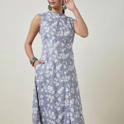 Soch Floral Printed Sleeveless A Line Kurta image 5